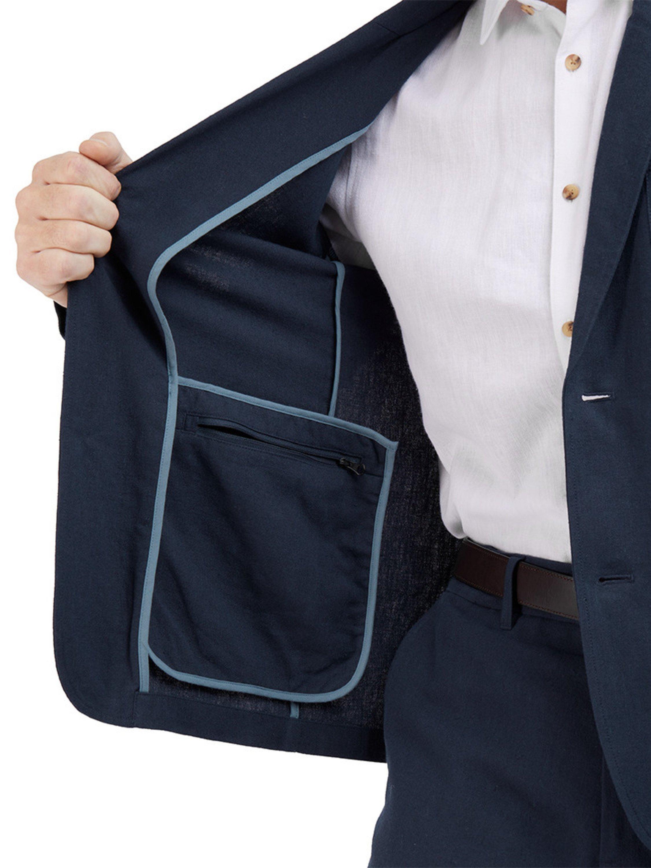 Product image 7 of 8, which shows Rohan Ravello Linen Blend Blazer, Deep Navy, 38R