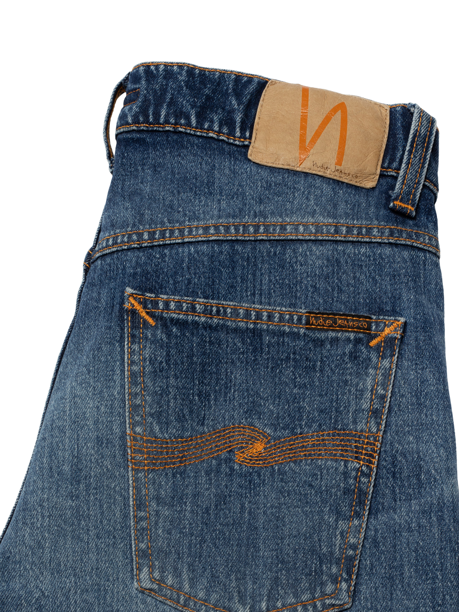 Product image 3 of 7, which shows Nudie Jeans Solid Ollie Slim Fit Jeans, Life Tracks, 30R