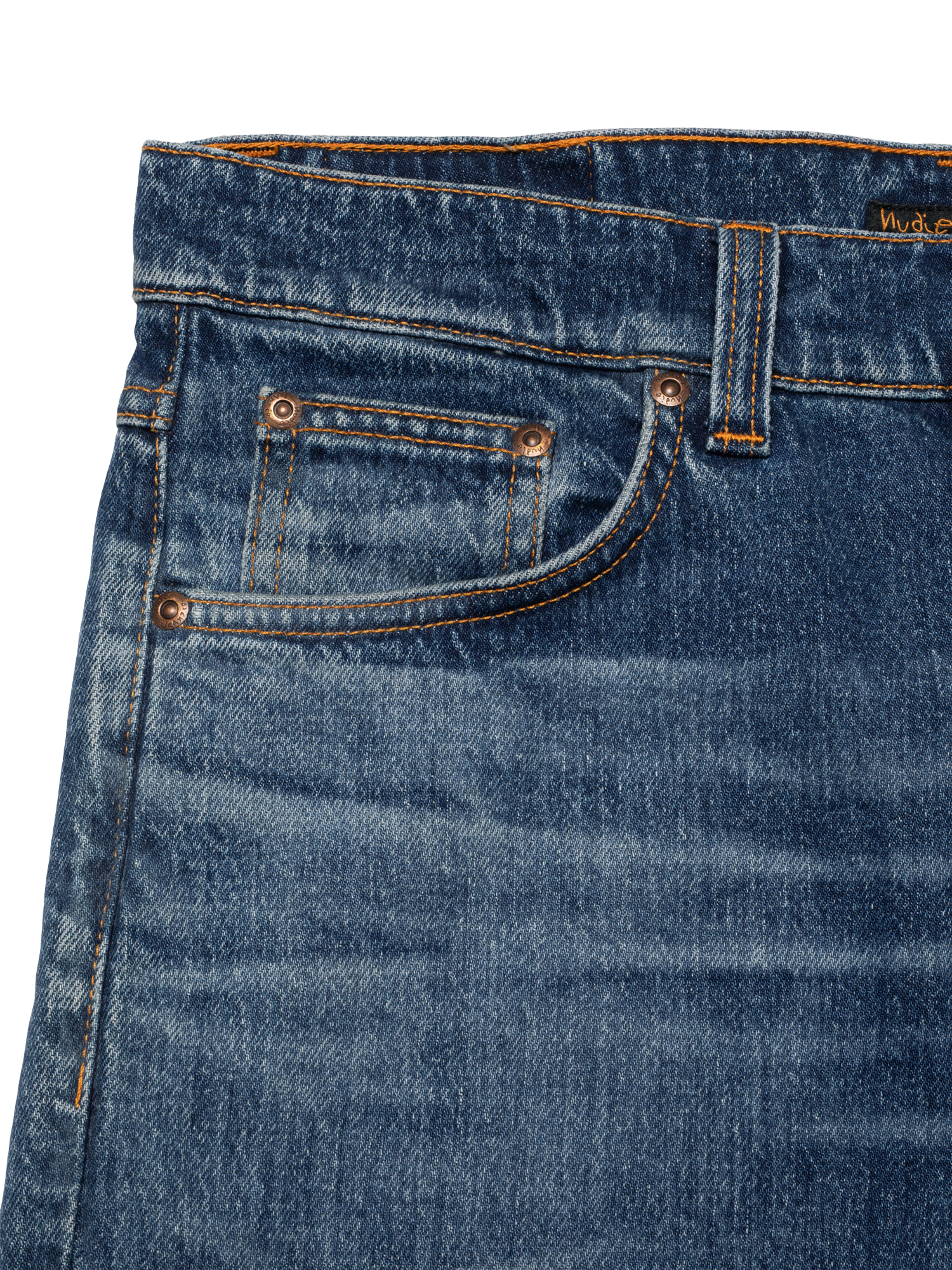 Product image 4 of 7, which shows Nudie Jeans Solid Ollie Slim Fit Jeans, Life Tracks, 30R