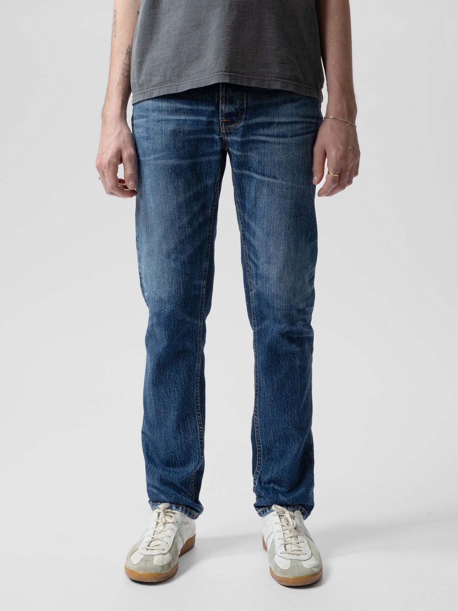 Product image 7 of 7, which shows Nudie Jeans Solid Ollie Slim Fit Jeans, Life Tracks, 30R