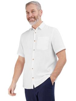 Rohan Ravello Short Sleeve Linen Blend Shirt, White