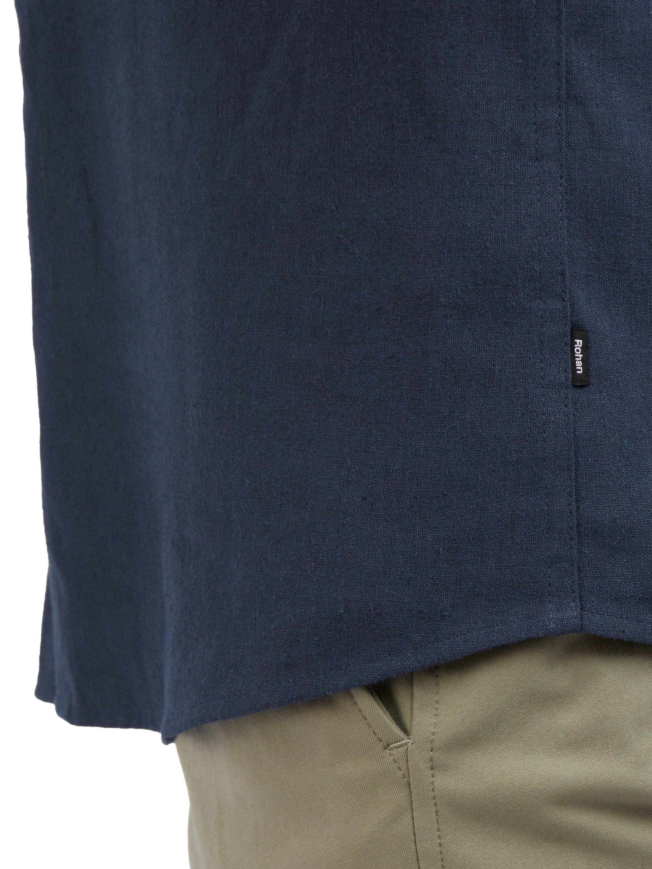 Product image 7 of 7, which shows Rohan Ravello Short Sleeve Linen Blend Shirt, Deep Navy, S