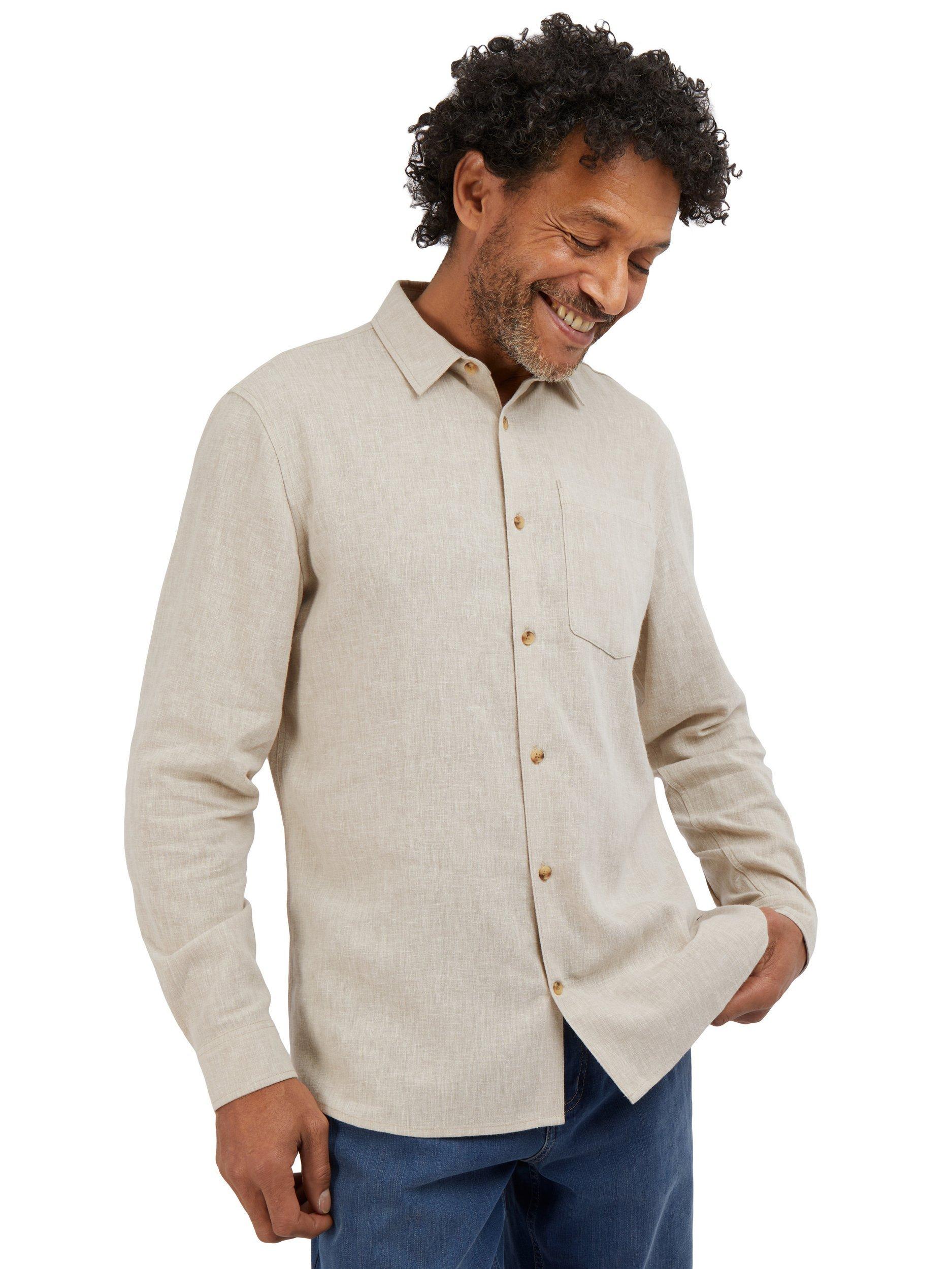 Product image 1 of 6, which shows Rohan Ravello Long Sleeve Linen Blend Shirt, Desert Sand, S