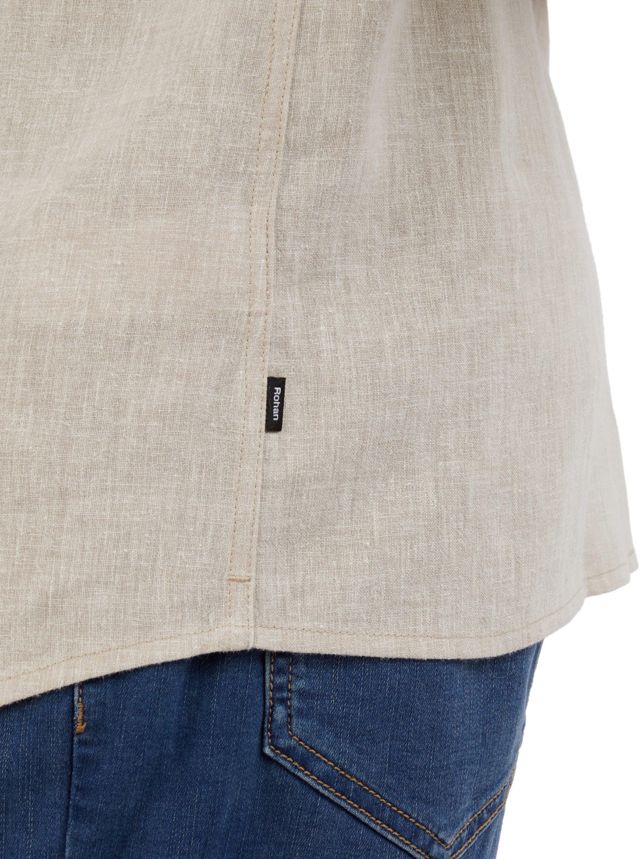 Product image 5 of 6, which shows Rohan Ravello Long Sleeve Linen Blend Shirt, Desert Sand, S