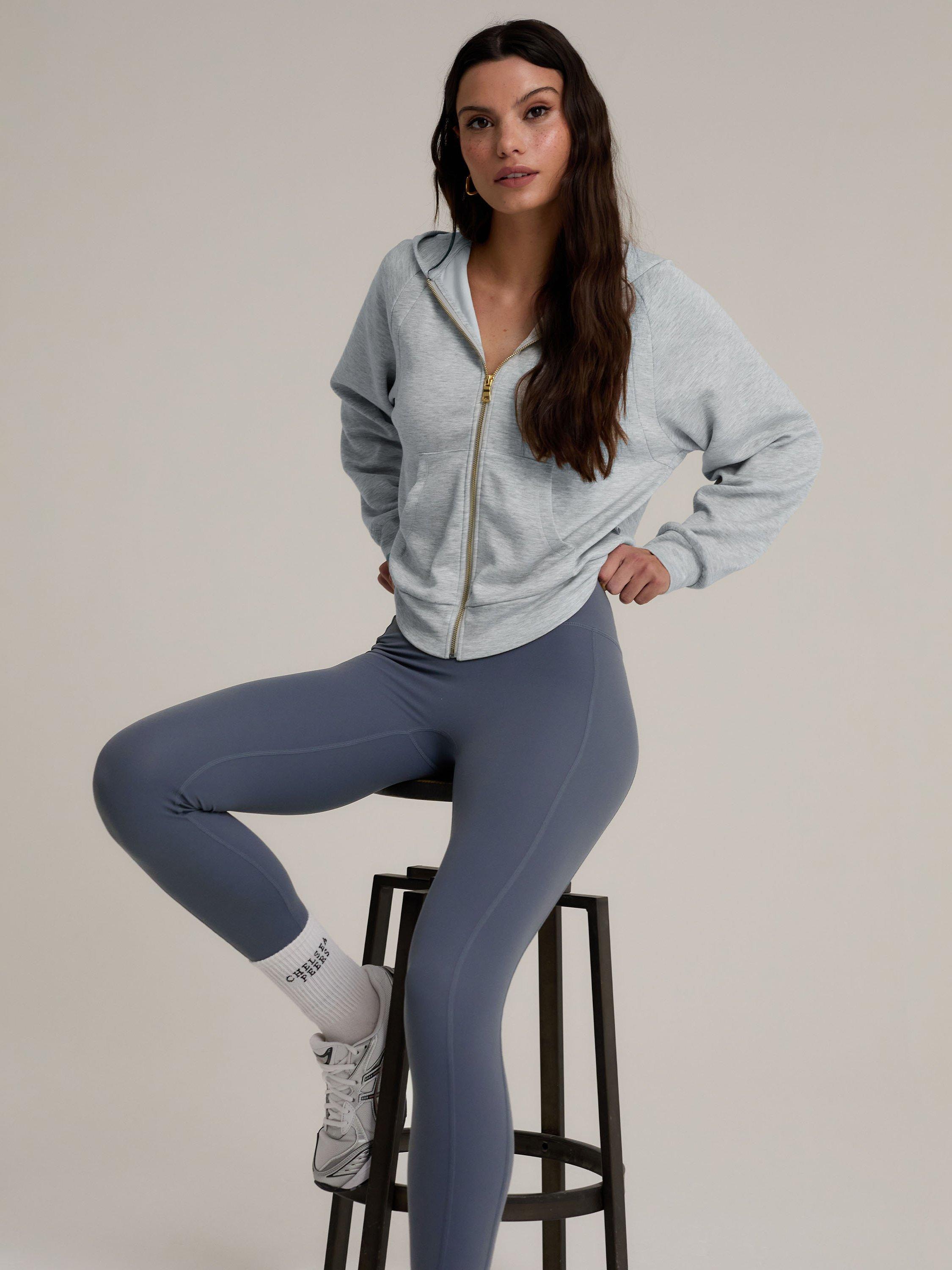 Product image 3 of 6, which shows Chelsea Peers LuxeComfort Scuba Hoodie, Grey, 6