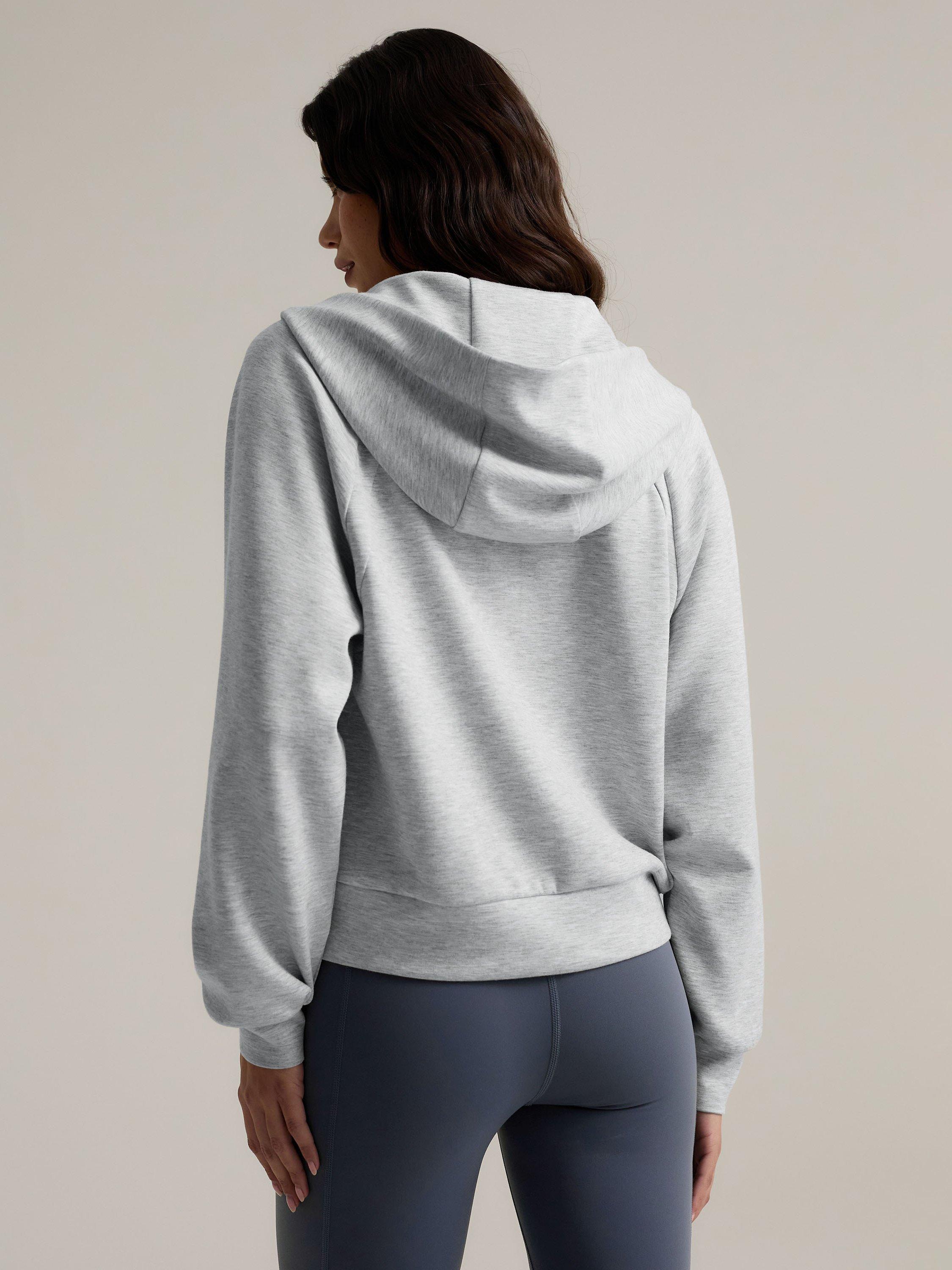 Product image 4 of 6, which shows Chelsea Peers LuxeComfort Scuba Hoodie, Grey, 6