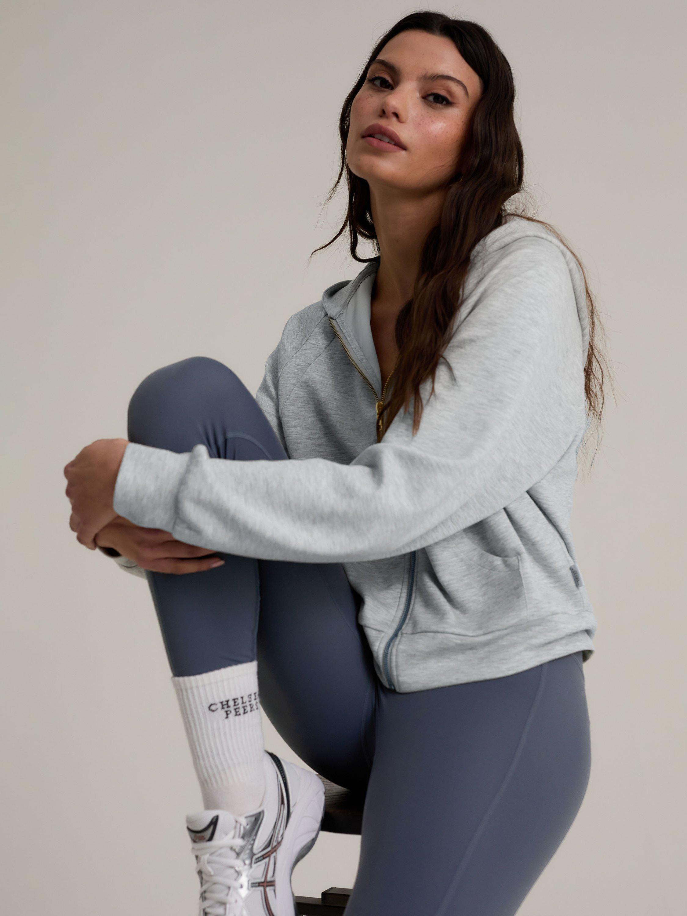 Product image 5 of 6, which shows Chelsea Peers LuxeComfort Scuba Hoodie, Grey, 6