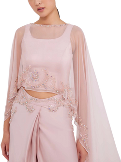 Raishma Jasmine Two-Piece Gown, Blush - view 2, Blush