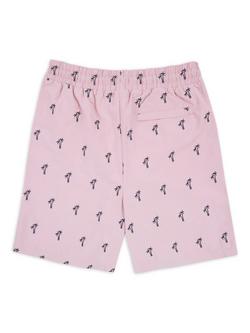 Chelsea Peers Embroidered Palm Tree Swim Shorts, Pink - view 2, Pink