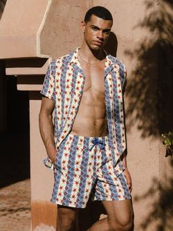 Chelsea Peers Stars & Stripes Print Swim Shorts, Multi, Multi