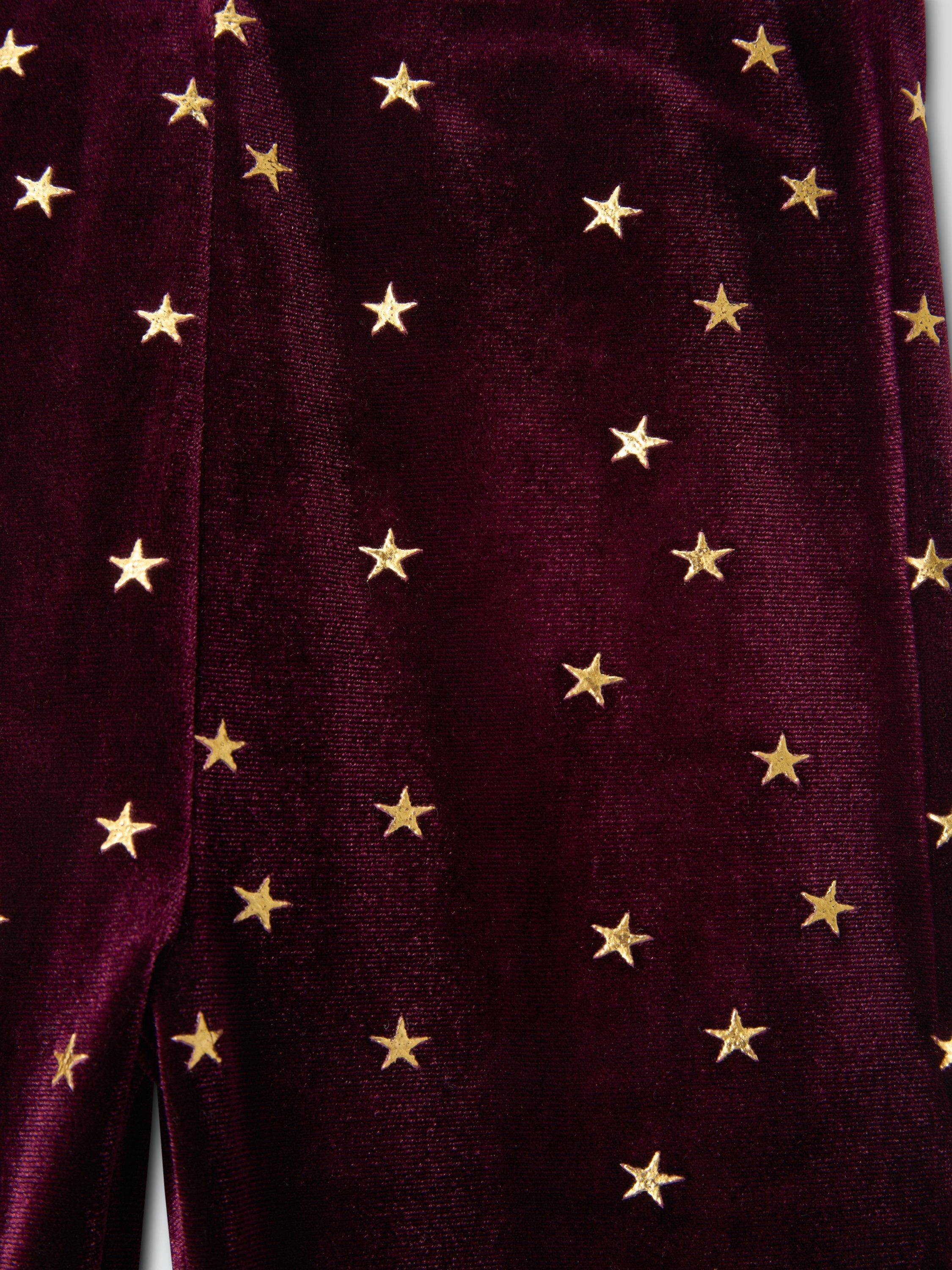 Product image 4 of 7, which shows John Lewis Kids' Star Velour Leggings, Multi, 10 years