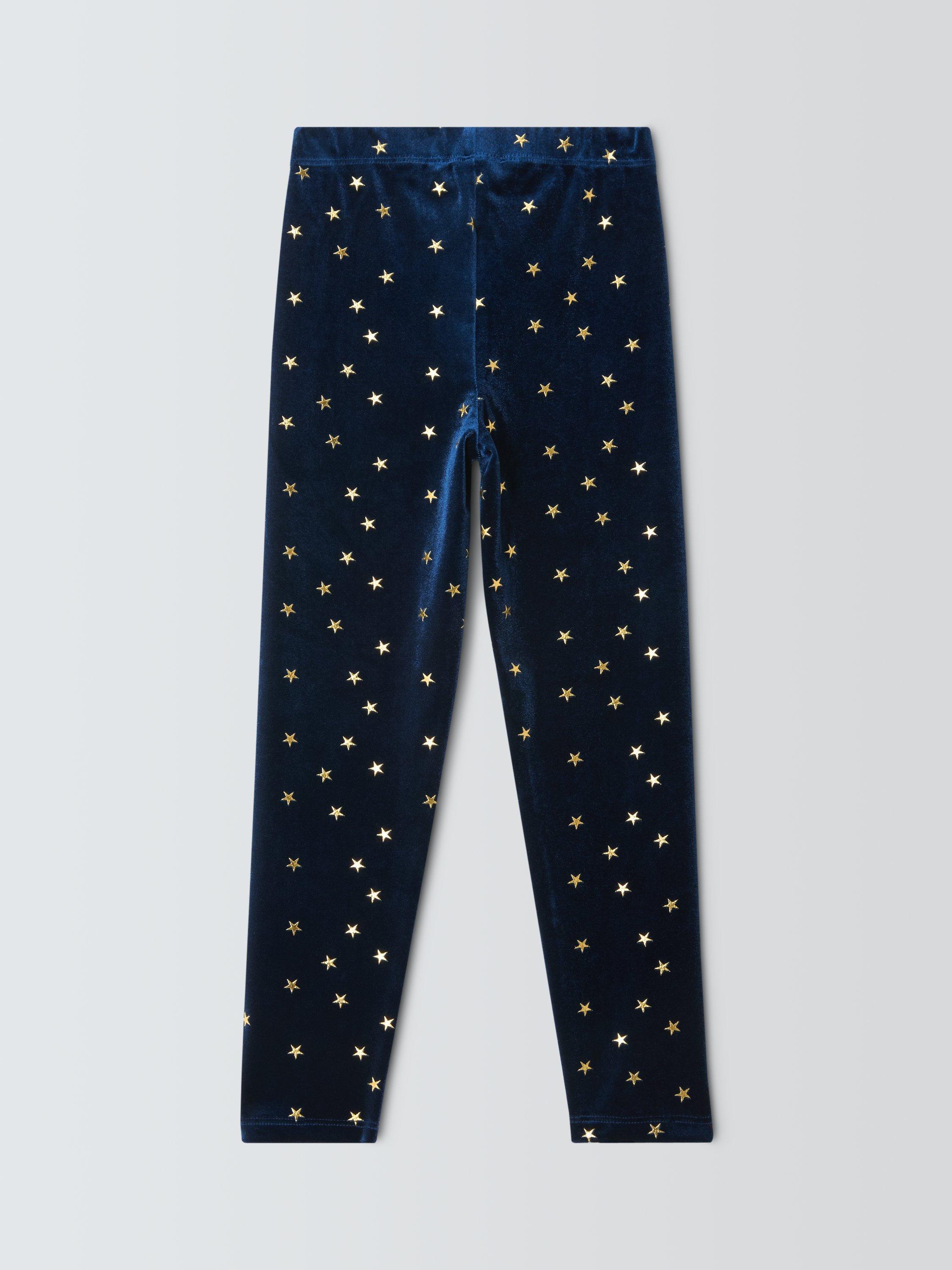 Product image 7 of 7, which shows John Lewis Kids' Star Velour Leggings, Multi, 3 years