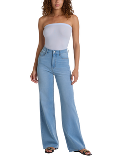 Commando Do It All Denim High Rise Wide Leg Jeans, Washed Indigo, Washed Indigo