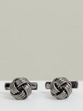 Reiss Callum Knot Cufflinks, Gunmetal