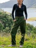 ACAI Cotton Straight Leg Trousers, Elm Green