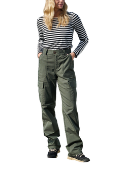 ACAI Straight Leg Shower Resistant Cargo Trousers, Deep Khaki, Deep Khaki