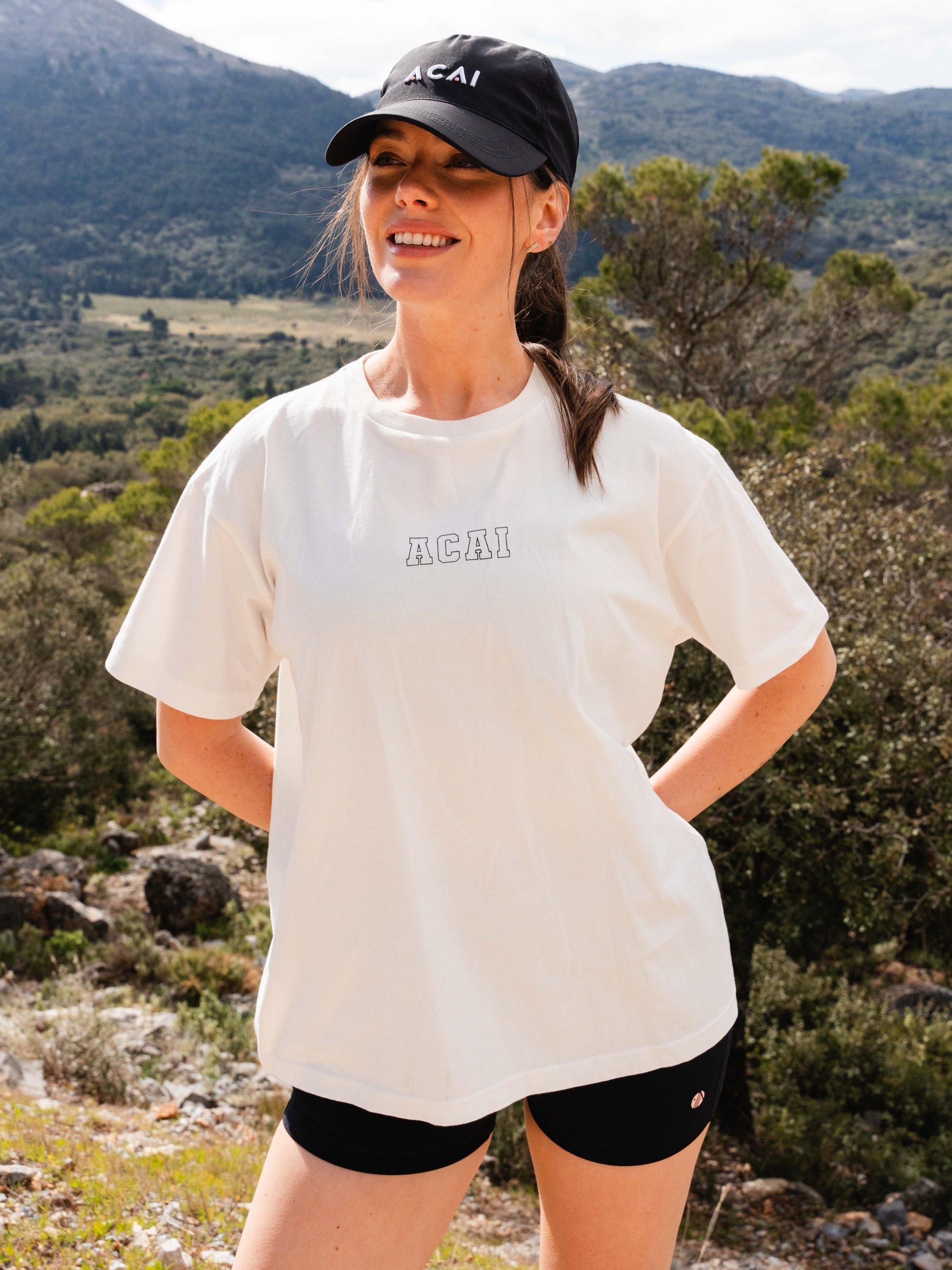 Product image 4 of 4, which shows ACAI Hike More Graphic T-Shirt, White, 6
