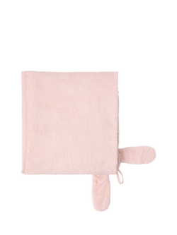 Lindex Baby Hooded Cotton Towel, Light Pink - view 2, Light Pink