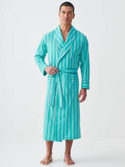 British Boxers Stripe Crisp Cotton Dressing Gown - view 2, New York