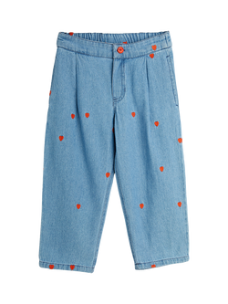 Mini Rodini Kids' Mini Hearts Jeans, Blue
