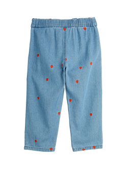 Mini Rodini Kids' Mini Hearts Jeans - view 2, Blue