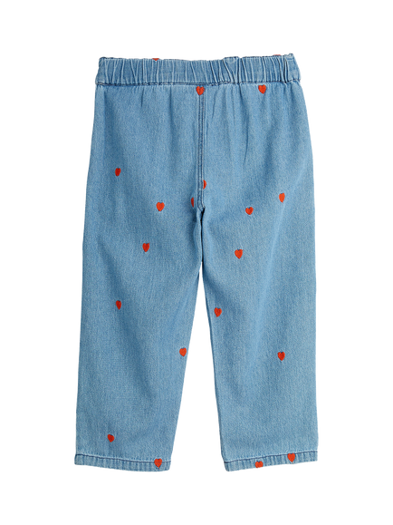 Mini Rodini Kids' Mini Hearts Jeans - view 2, Blue