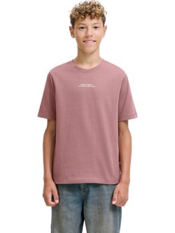 Jack & Jones Kids' Script Back T-Shirt, Grape Shake - view 2, Grape Shake