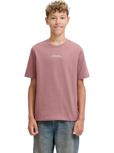 Jack & Jones Kids' Script Back T-Shirt, Grape Shake - view 2, Grape Shake