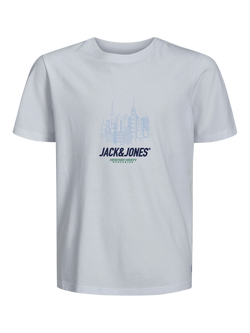 Jack & Jones Kids' York Cotton T-Shirt, Pack of 3, White/Black/Grey - view 2, White/Black/Grey