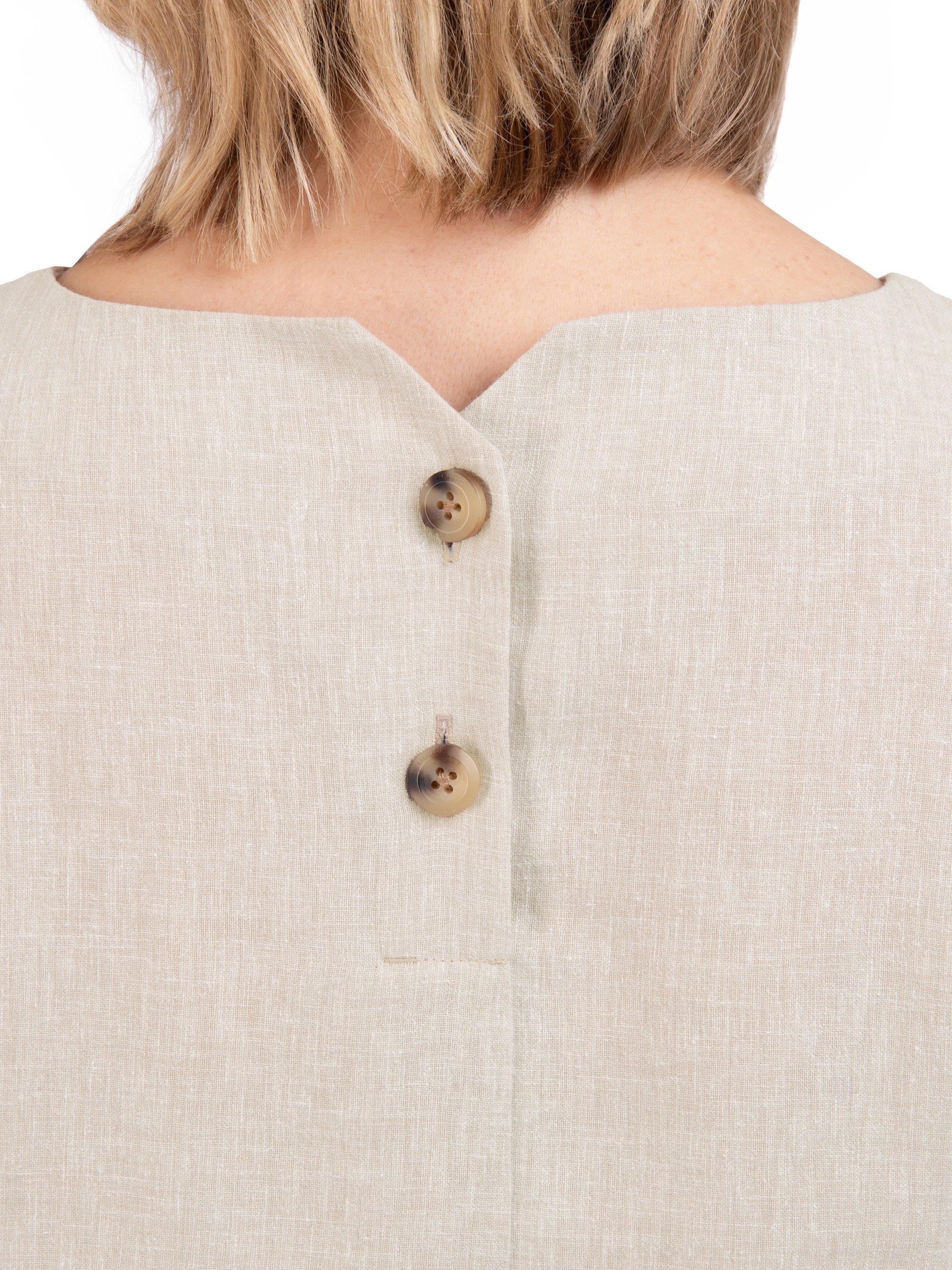 Product image 6 of 6, which shows Rohan Sera Linen Blend Easy-Care 3/4 Length Sleeve Top, Desert Sand, 8
