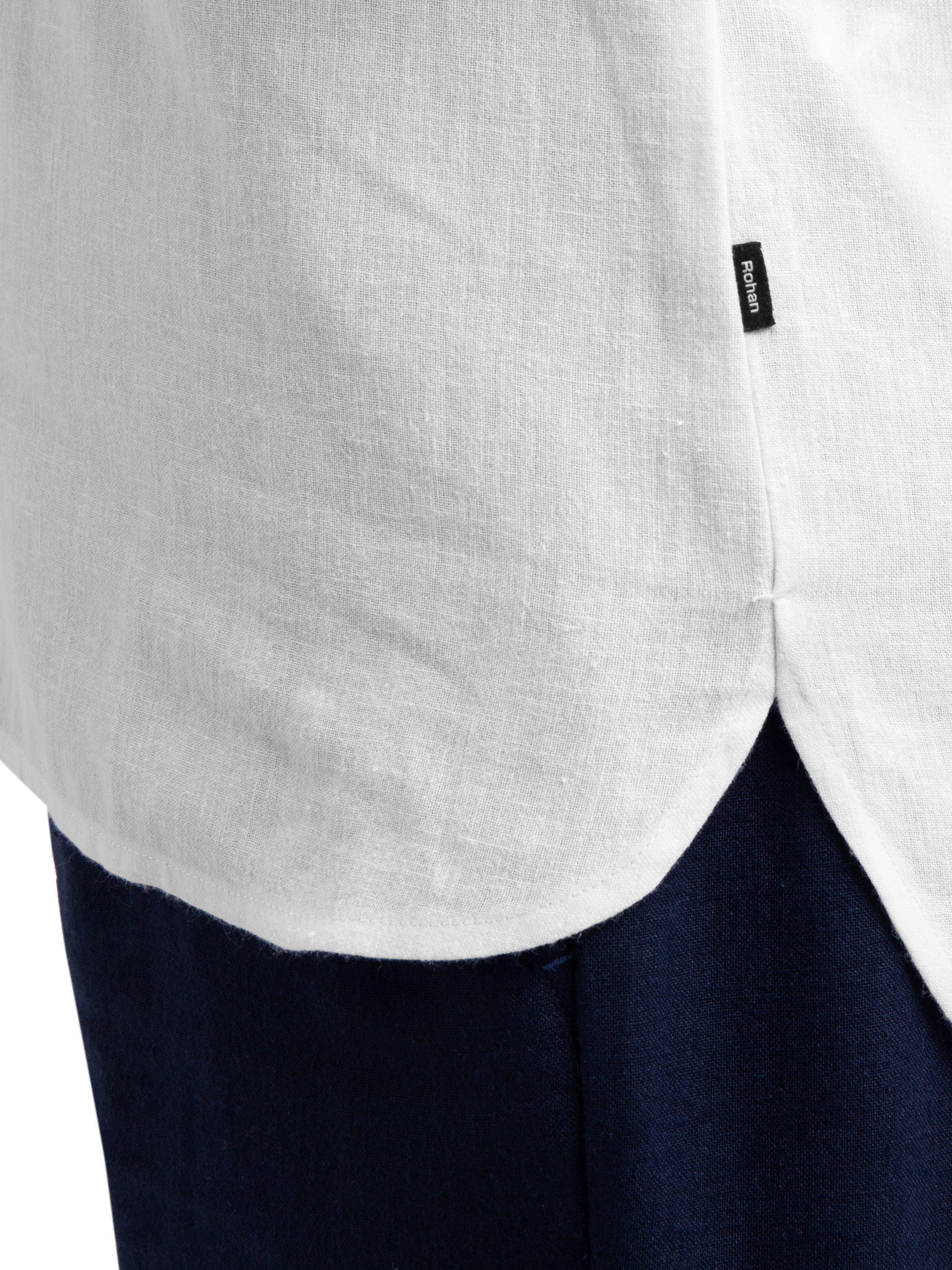 Product image 8 of 8, which shows Rohan Sera Linen Blend Easy-Care Long Sleeve Shirt, White, 10