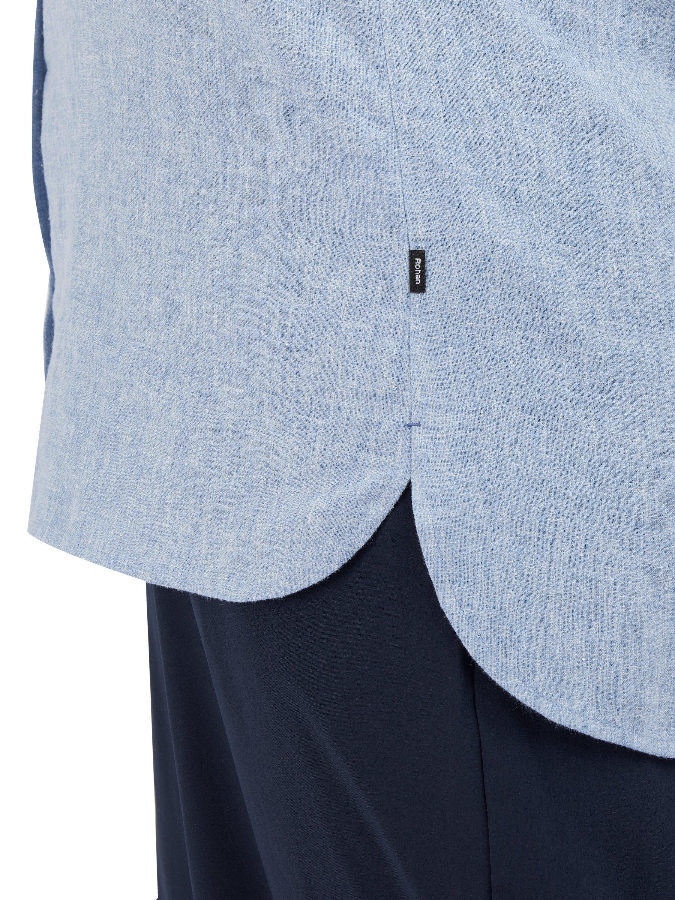 Product image 5 of 6, which shows Rohan Sera Linen Blend Easy Care Short Sleeve Shirt, Chambray Blue, 12