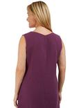 Rohan Sera Linen Blend Sleeveless Dress, Deep Navy, Plum Purple