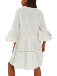 Accessorize Jasmine Embroidered Smock Dress, White