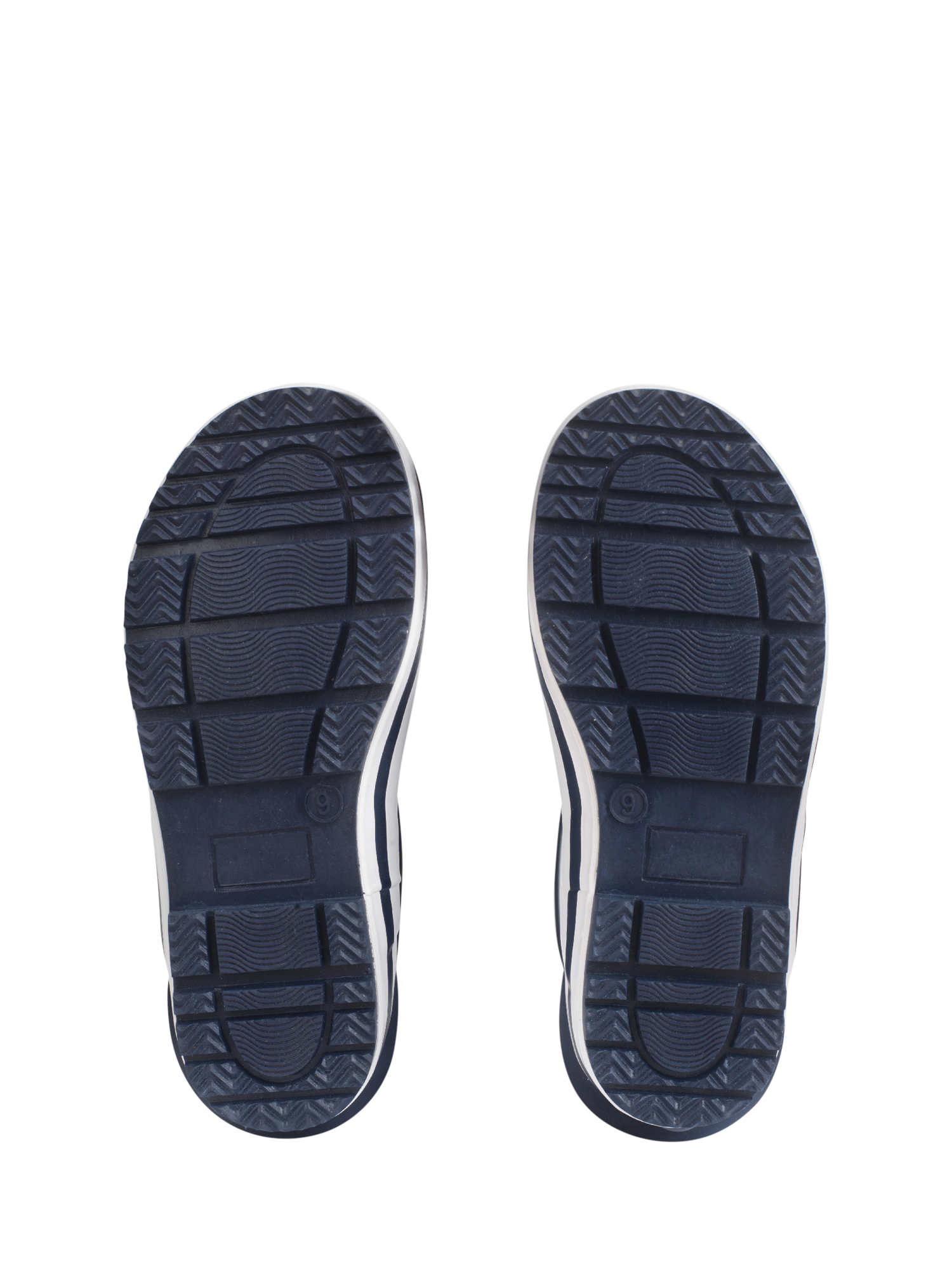 Product image 4 of 5, which shows Start-Rite Kids' Big Puddle Wellington Boots, Navy/White Stripe, 9 Jnr