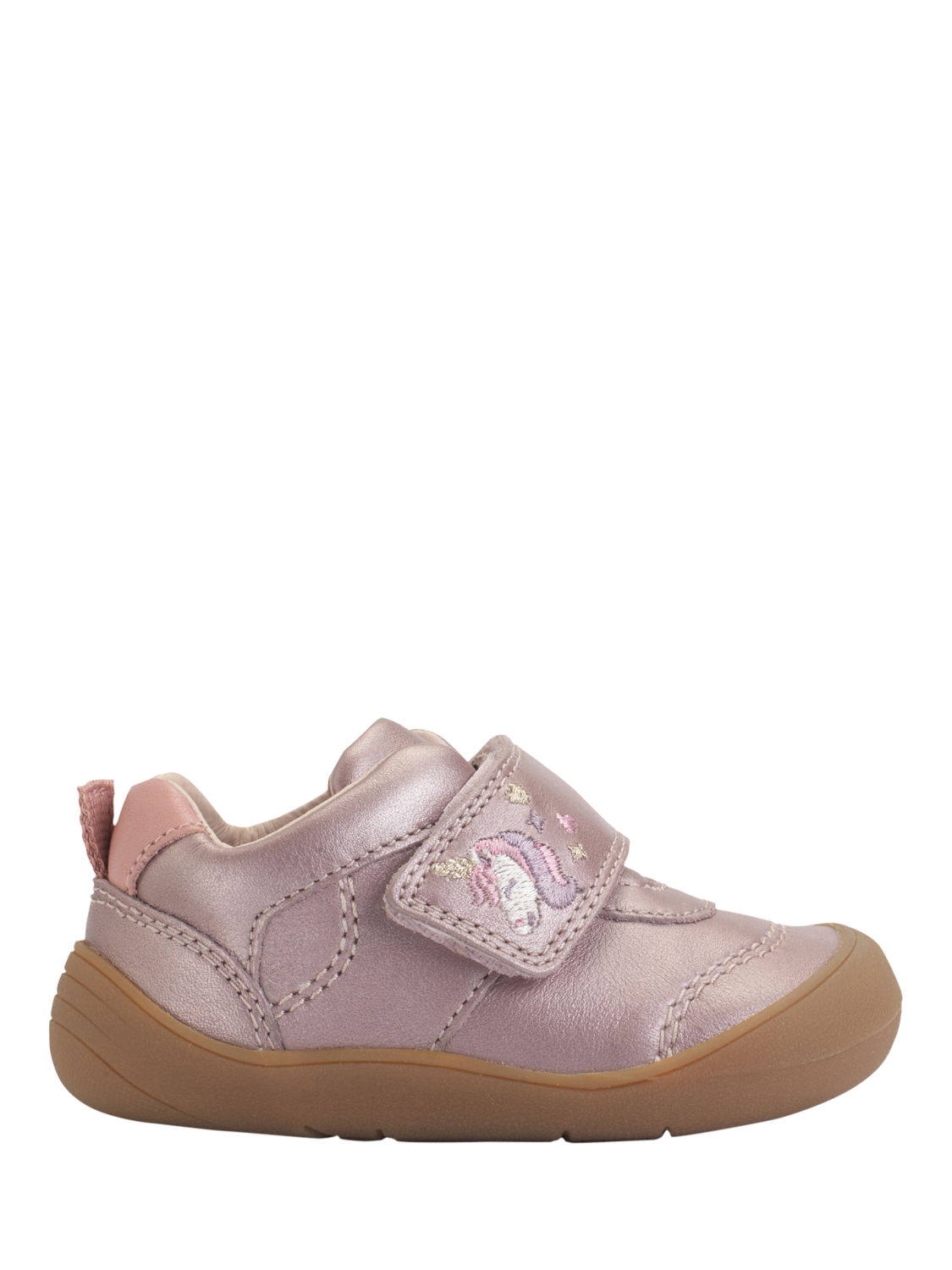 Product image 1 of 6, which shows Start-Rite Kids' Moonbeam Unicorn Shoes, Blush Leather, 3 F Jnr