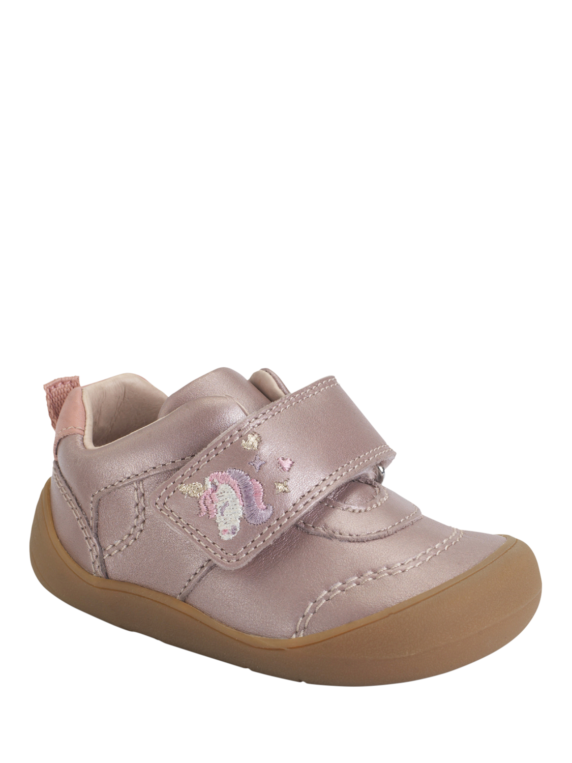 Product image 3 of 6, which shows Start-Rite Kids' Moonbeam Unicorn Shoes, Blush Leather, 3 F Jnr