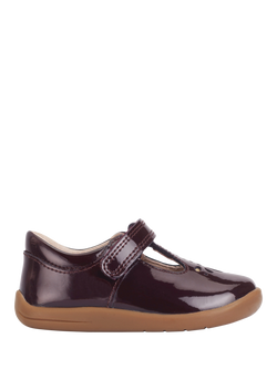 Start-Rite Kids' Classic T-Bar Shoes, Burgundy Patent, Burgundy Patent