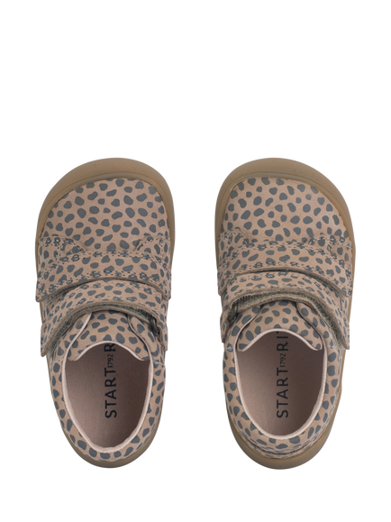 Start-Rite Kids' Scoot Leather Midi Boots, Taupe Nubuck/Splash - view 2, Taupe Nubuck/Splash