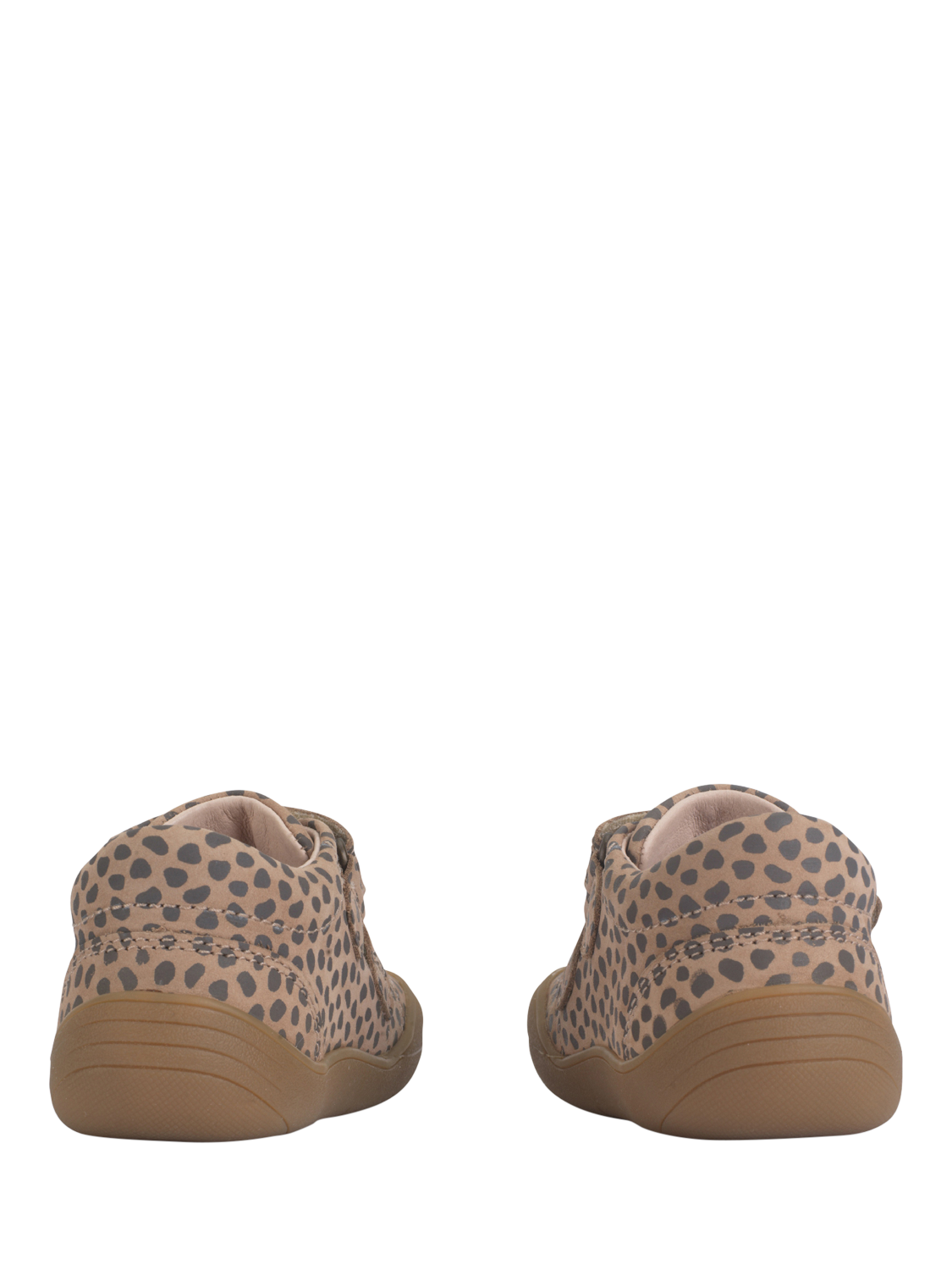 Product image 6 of 6, which shows Start-Rite Kids' Scoot Leather Midi Boots, Taupe Nubuck/Splash, 3 F Jnr