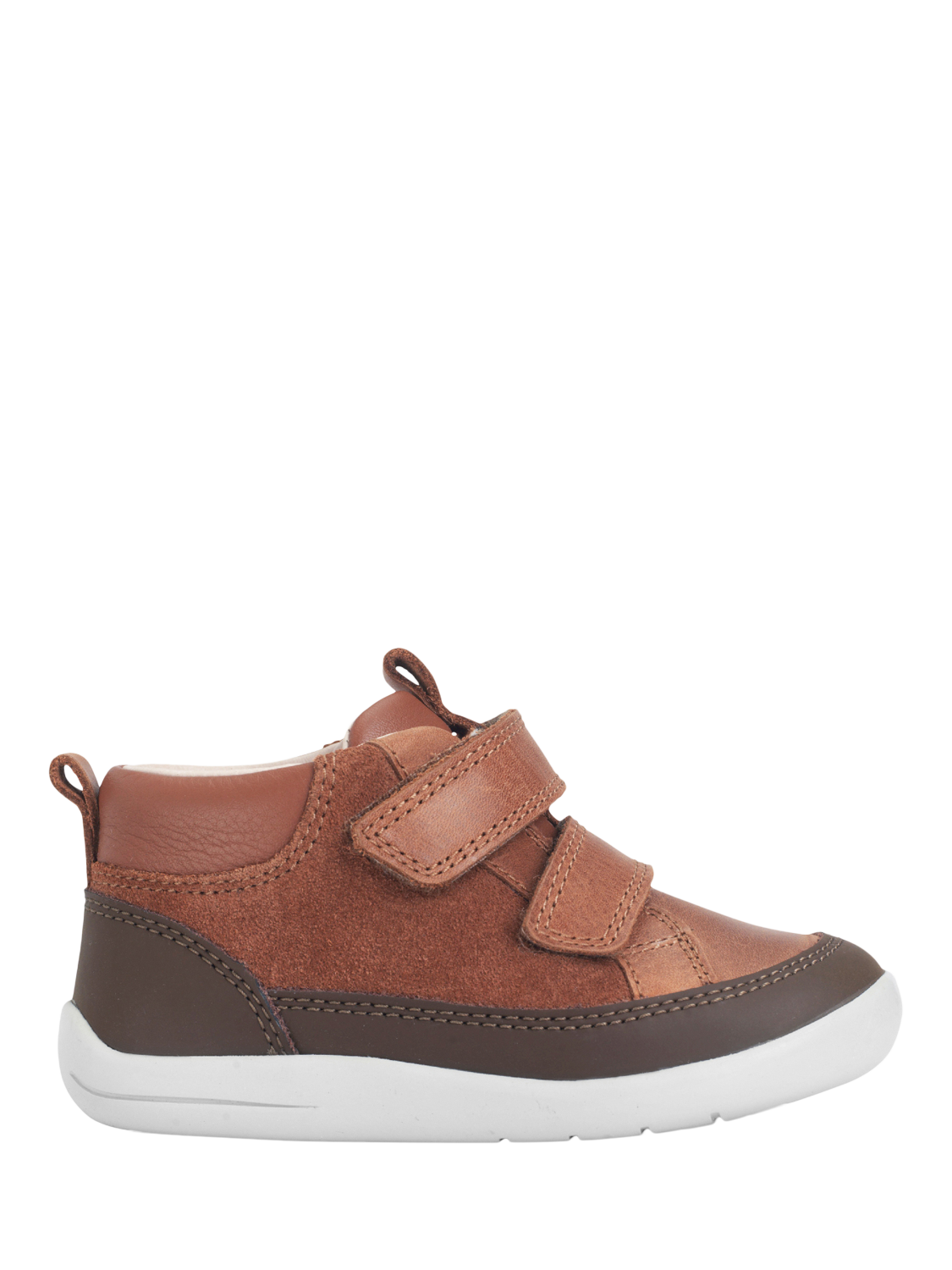 Product image 1 of 6, which shows Start-Rite Kids' Rove Boots, Tan Leather/Suede, 8 F Jnr
