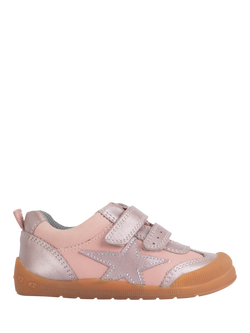 Start-Rite Kids' Tickle Star Trainers, Pink/Blush Leather, Pink/Blush Leather