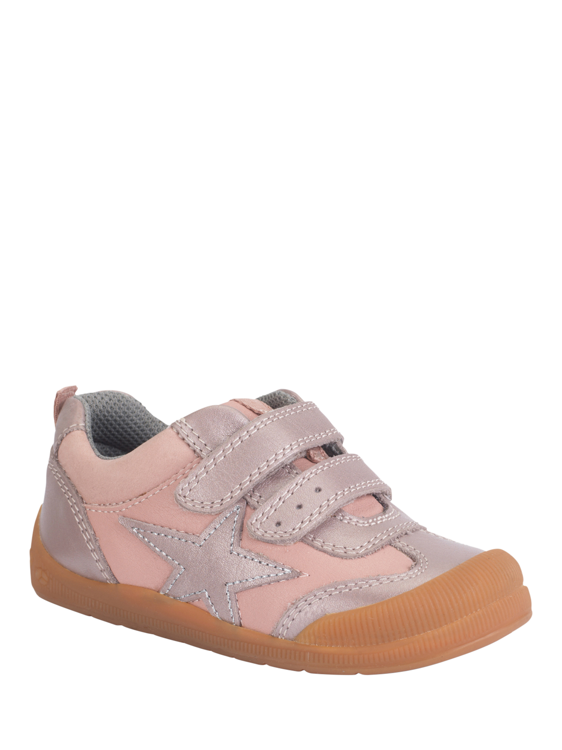 Product image 3 of 6, which shows Start-Rite Kids' Tickle Star Trainers, Pink/Blush Leather, 4 F Jnr
