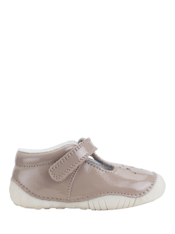 Start-Rite Kids' Tumble Leather Shoes, Taupe Patent, Taupe Patent