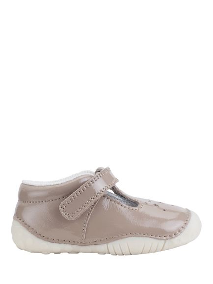 Start-Rite Kids' Tumble Leather Shoes, Taupe Patent, Taupe Patent