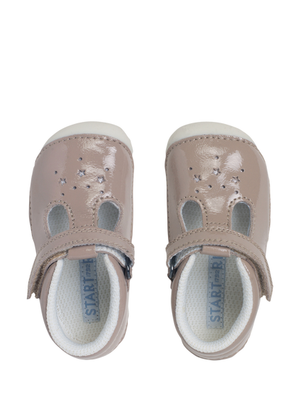 Start-Rite Kids' Tumble Leather Shoes, Taupe Patent - view 2, Taupe Patent
