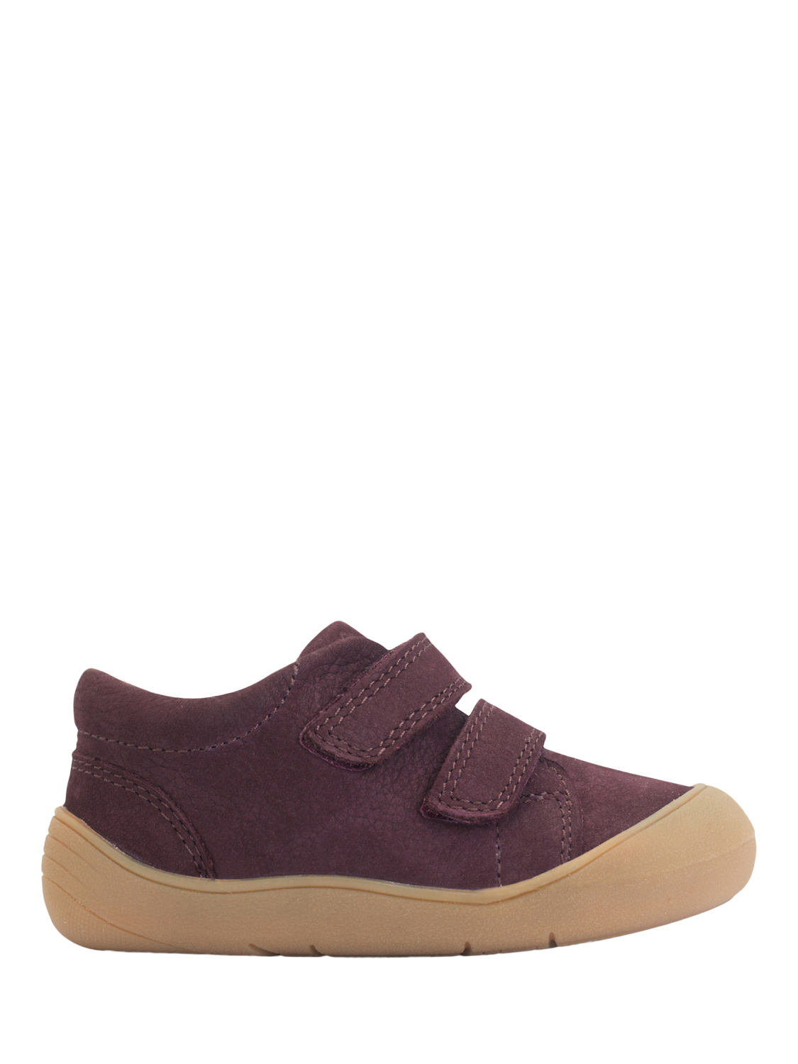 Product image 1 of 6, which shows Start-Rite Kids' Scoot Leather Midi Boots, Burgundy Nubuck, 3 F Jnr