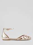 L.K.Bennett Bianca Leather Strappy Sandals, Gold