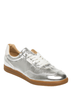 Steve Madden Emporia Metallic Trainers - view 2, Silver
