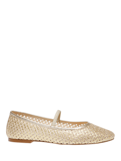Steve Madden Majorca Leather Blend Slip On Shoes, Gold